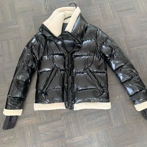 SAM. NY WILLA SHERPA JACKET IN CAVIAR (Small)